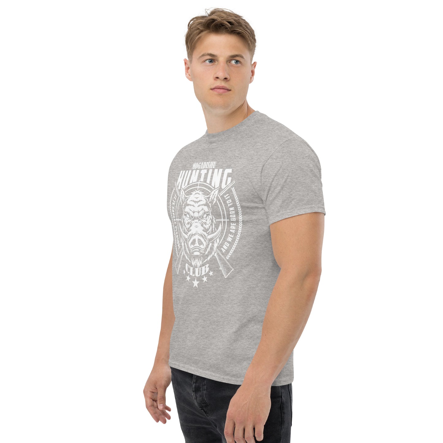 Men's classic tee Mogadishu Hunting Club Boar