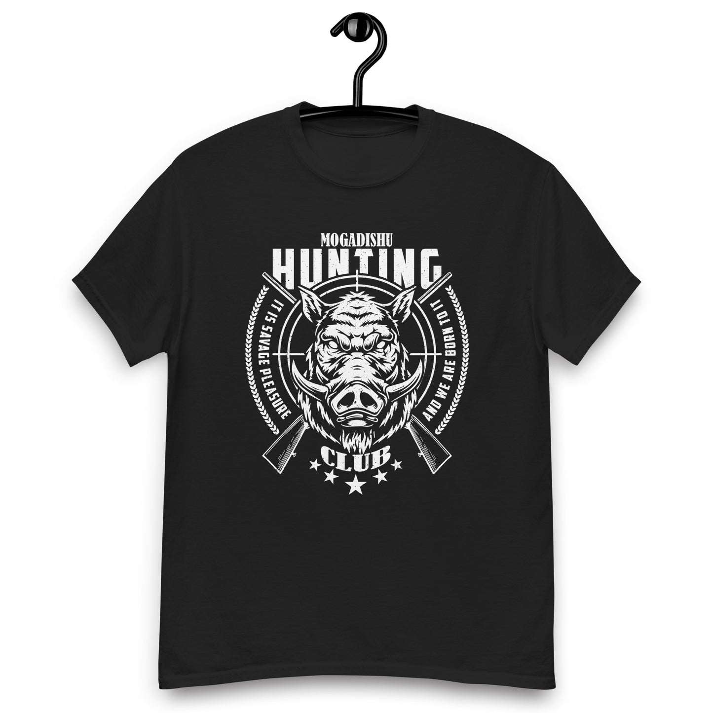 Men's classic tee Mogadishu Hunting Club Boar